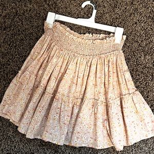 Floral target skirt